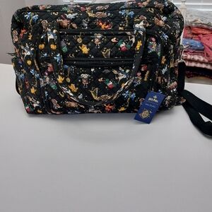 Vera Bradley Harry Potter Friends At Hogwarts Ditsy Weekender NWT